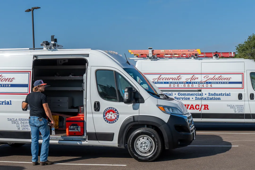 Accurate Air Solutions service vans