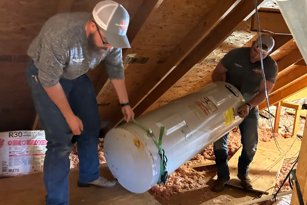 Scheduled service on commercial water heating