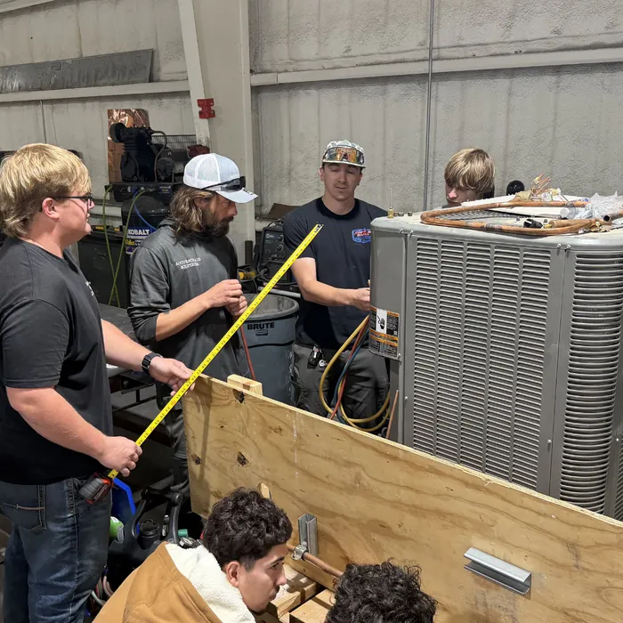 Layout work on the fabrication floor